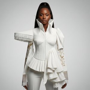 Beautifully Broken Avant Garde structured shirt